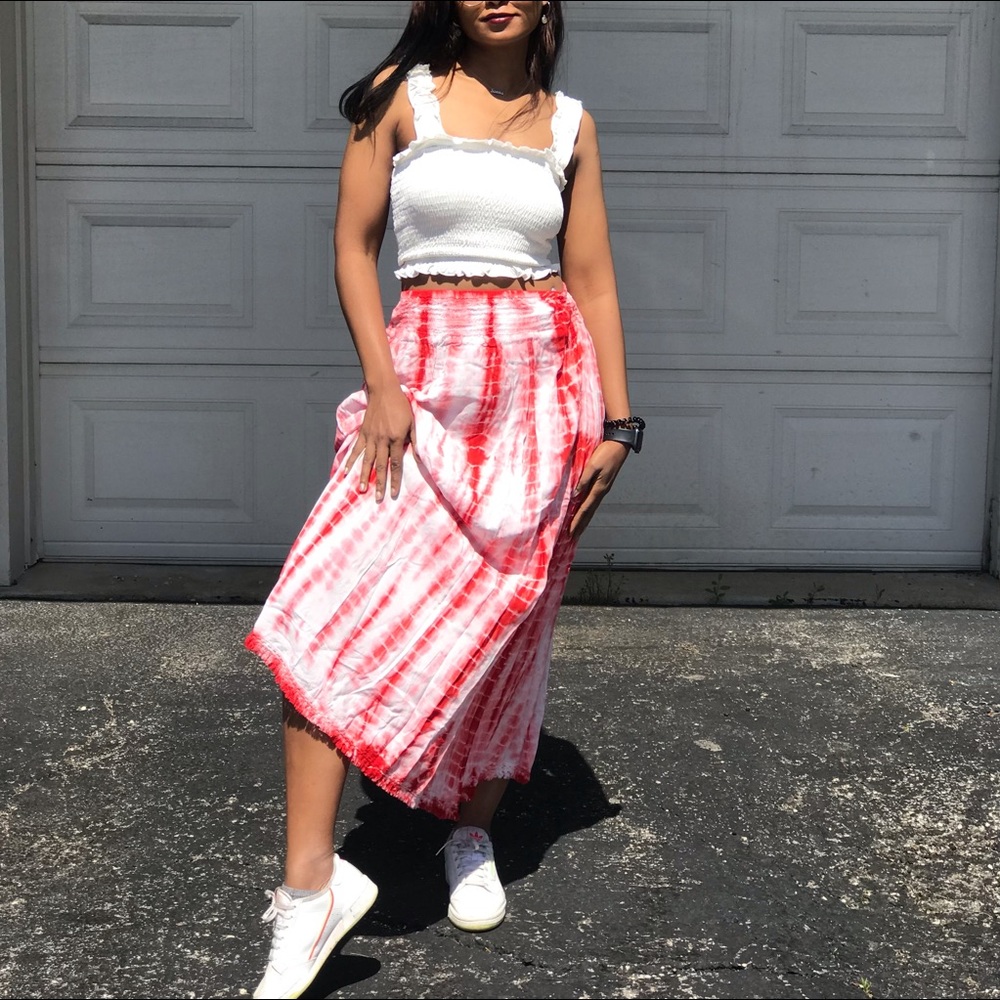 Tie dye midi skirt small medium